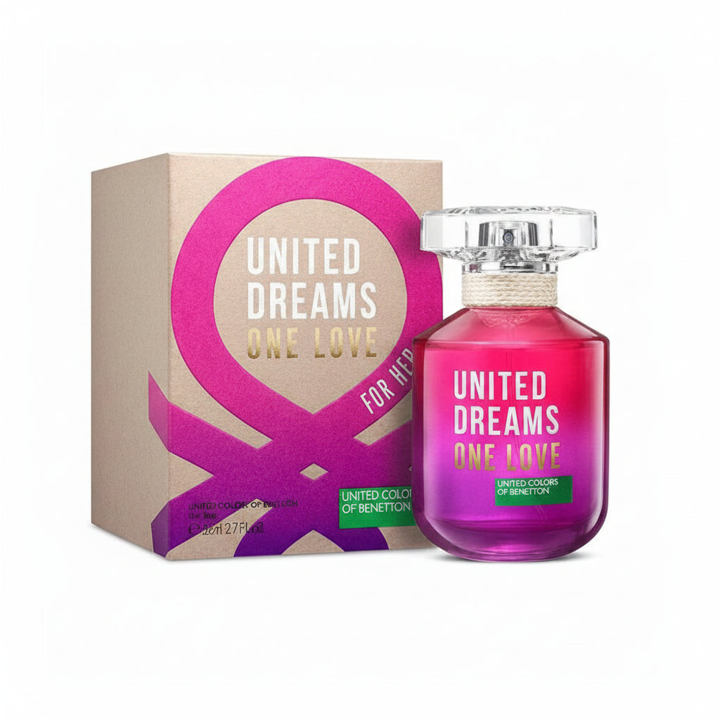 BENETTON UNITED DREAMS ONE LOVE BROWN FOR WOMEN EDT 80ML
