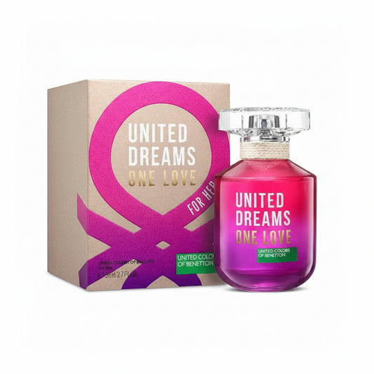 BENETTON UNITED DREAMS ONE LOVE BROWN FOR WOMEN EDT 80ML